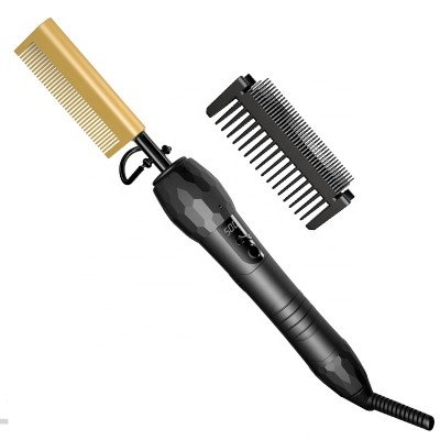 2020 year new product Professional factory Hair 500F High Heat Straightener Pressing Electric Hot Comb hair brush