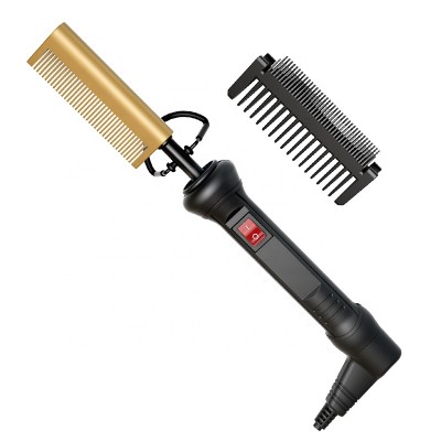 High Heat Ceramic Hair Straightener Pressing Electric Hot Comb